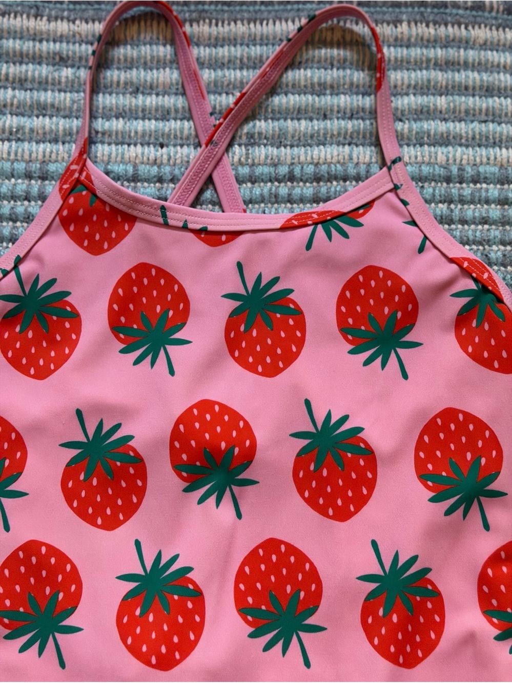 4/$25 Hanna Anderson One-Piece Strawberry Swimsuit Size 10 - Picture 10 of 16